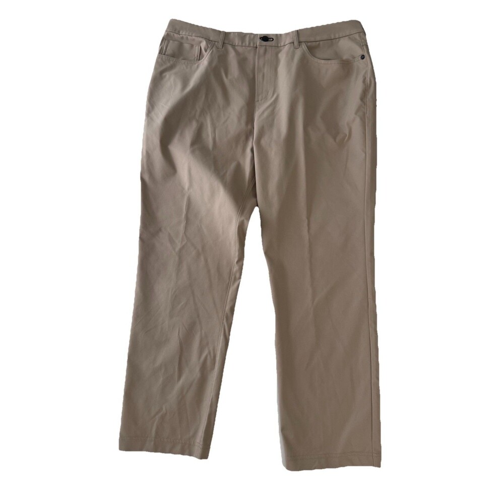 Public Rec Pants Men 38x30 Khaki  Dealmaker 5 Pocket Stretch Golf Performance